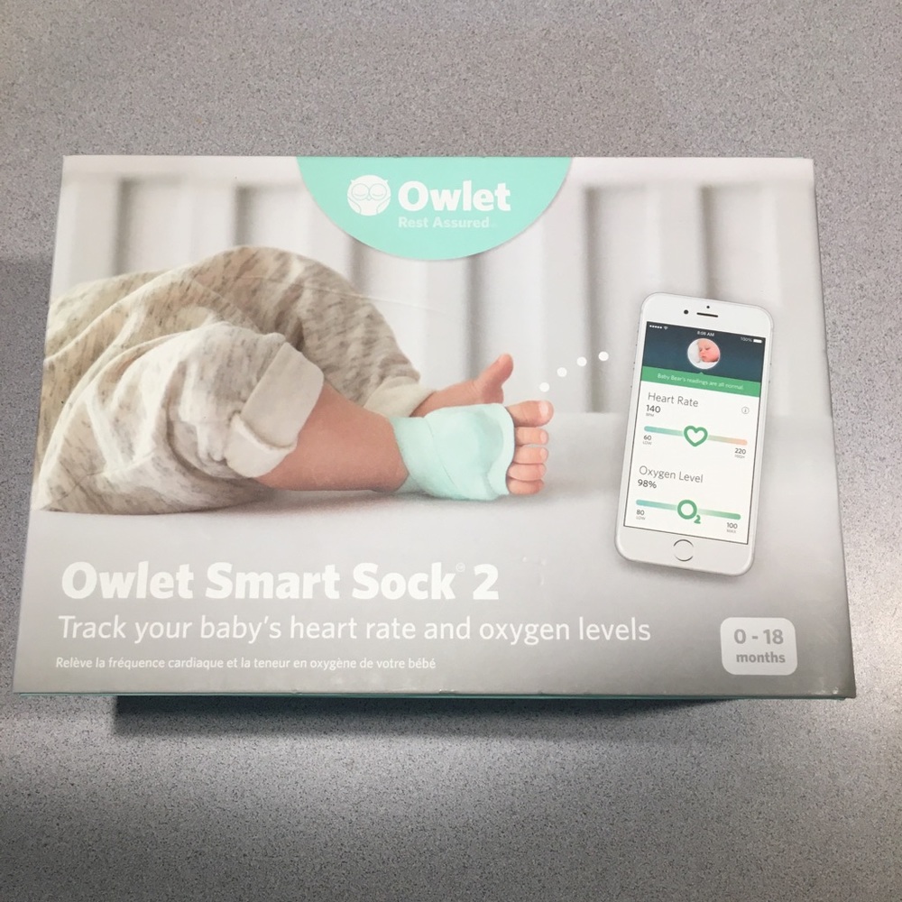 Owlet Smart Sock 2 with 3 DIFFERENT sets of socks
